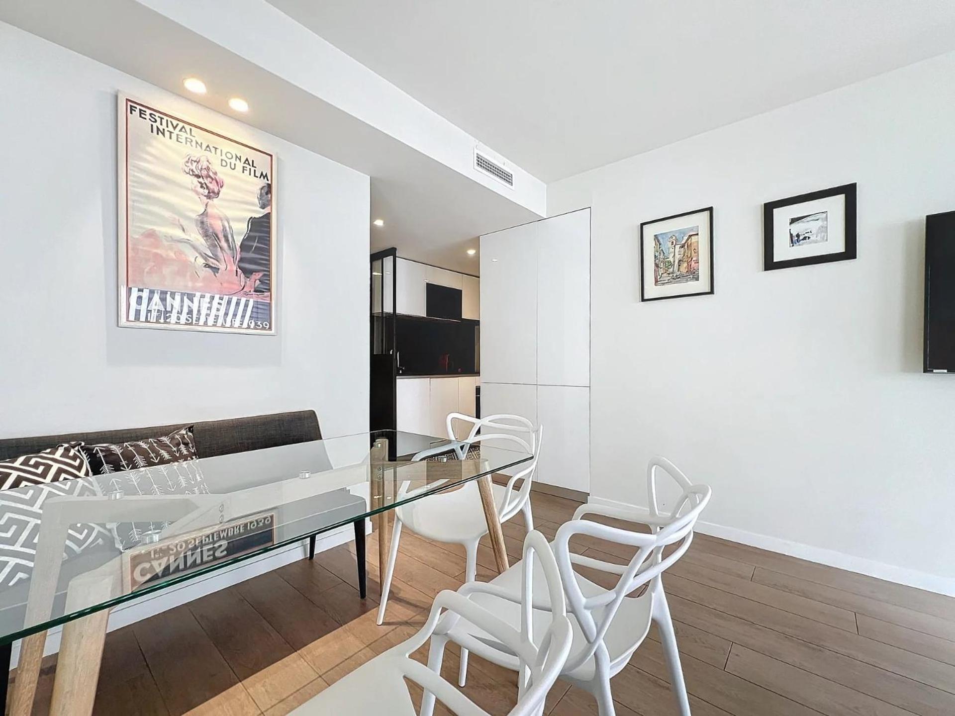 3p Between Croisette Beaches And Antibes Street Apartment Cannes